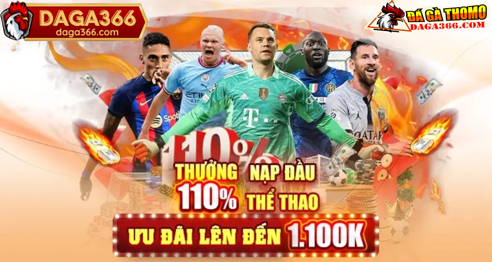 Khuyến mãi nạp đầu thể thao 110%